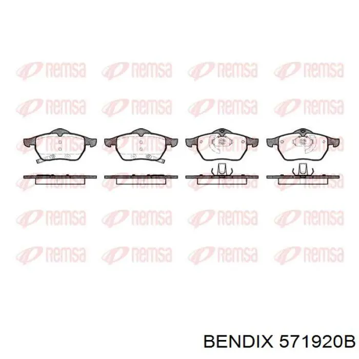 Купити 571920B Jurid/Bendix Колодки гальмівні передні, дискові