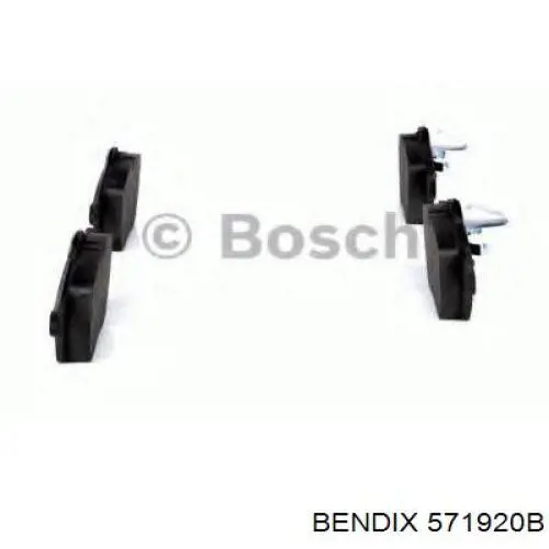 Передні тормозні колодки 571920B Jurid/Bendix