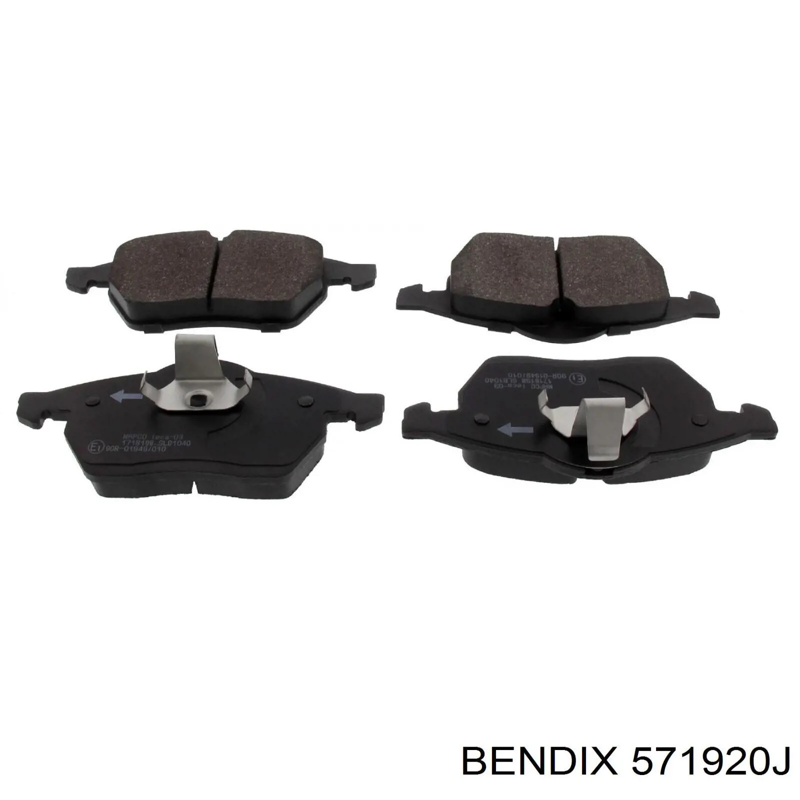 571920J Jurid/Bendix Передні гальмівні колодки