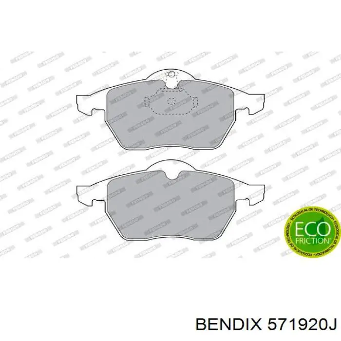 Купити 571920J Jurid/Bendix Колодки гальмівні передні, дискові