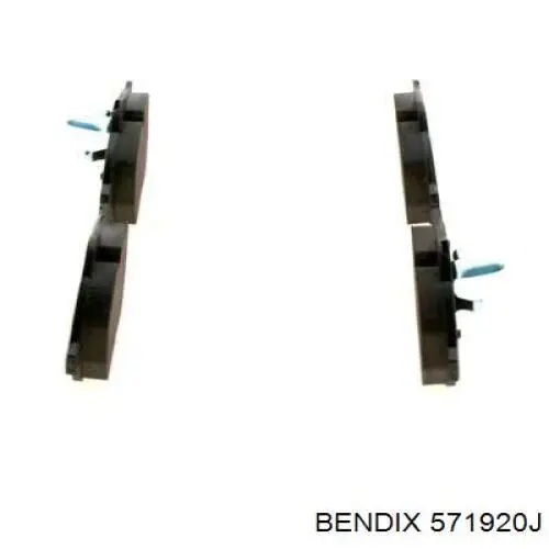 Передні тормозні колодки 571920J Jurid/Bendix