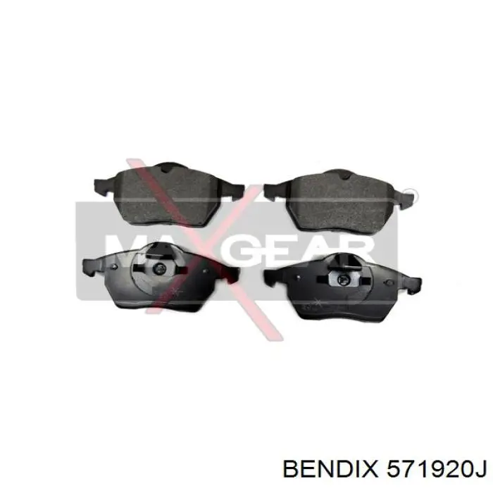 Передні тормозні колодки 571920J Jurid/Bendix