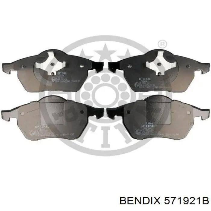 Купити 571921B Jurid/Bendix Колодки гальмівні передні, дискові