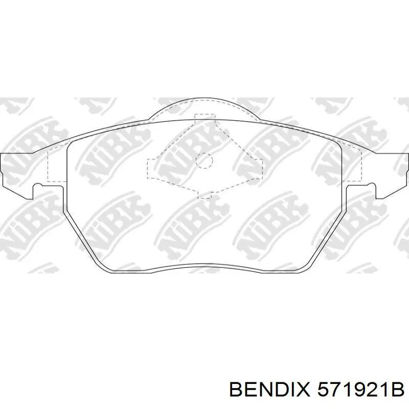 571921B Jurid/Bendix Передні гальмівні колодки