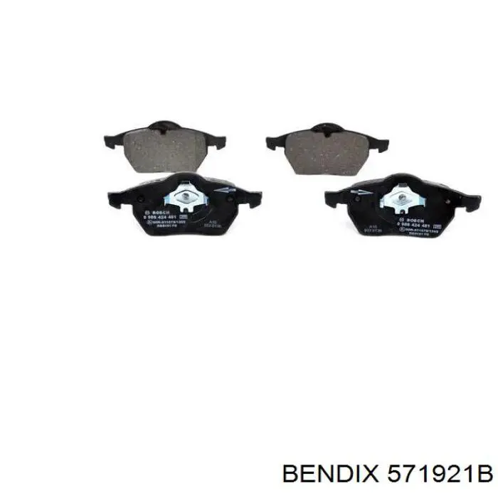571921B Jurid/Bendix Передні гальмівні колодки