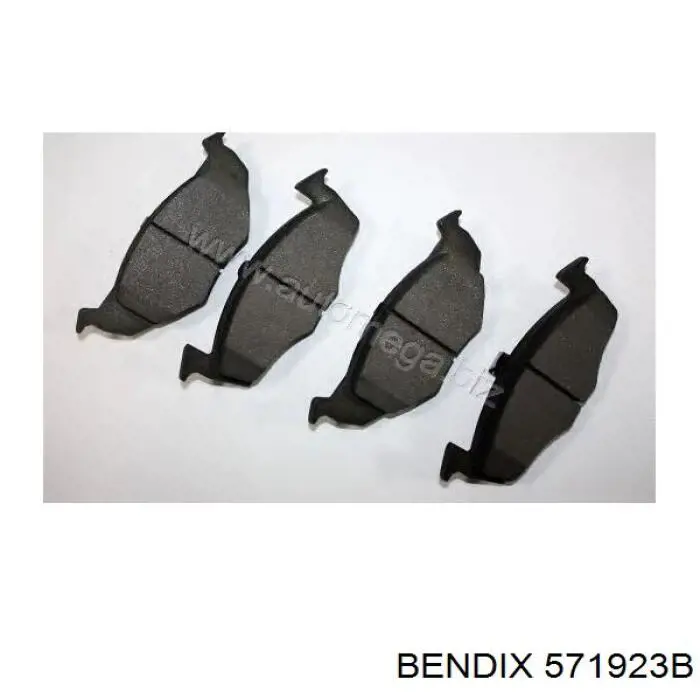 571923B Jurid/Bendix колодки гальмівні передні, дискові