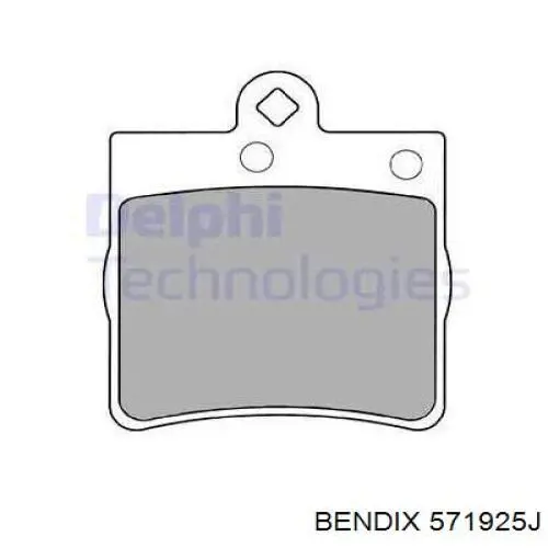 Купити 571925J Jurid/Bendix Задні колодки