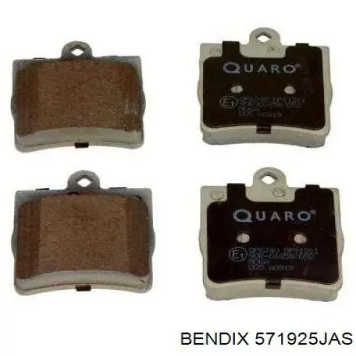 Задні дискові колодки Jurid/Bendix 571925JAS