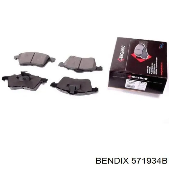 Передні тормозні колодки 571934B Jurid/Bendix