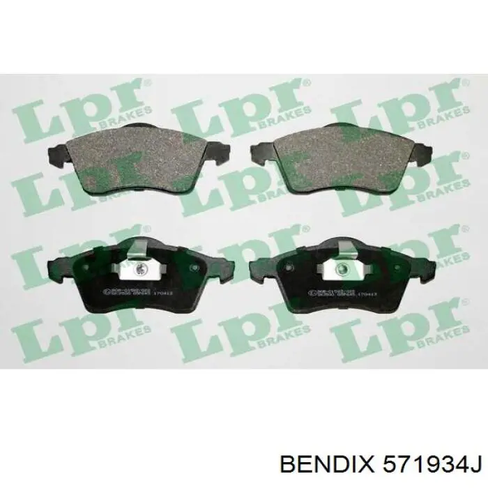 Гальмівні колодки Jurid/Bendix 571934J ціна, від 21.68 USD