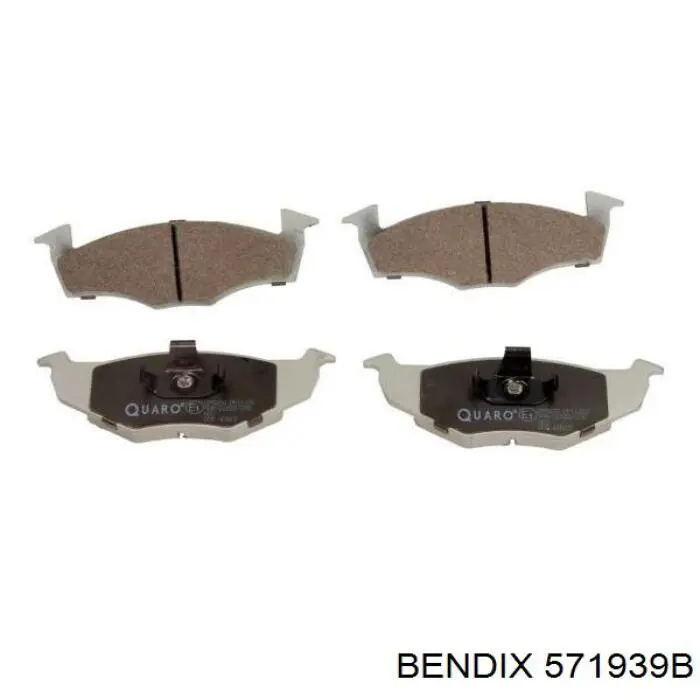 571939B Jurid/Bendix Передні гальмівні колодки