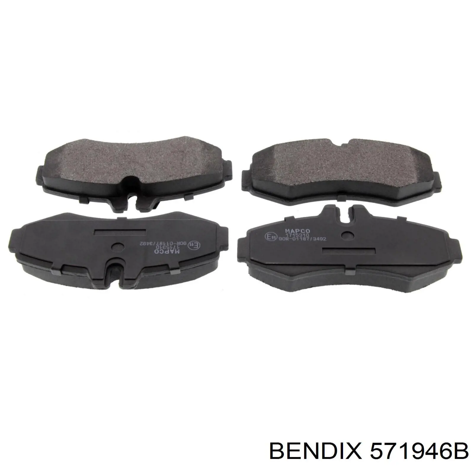 Купити 571946B Jurid/Bendix Колодки гальмівні передні, дискові