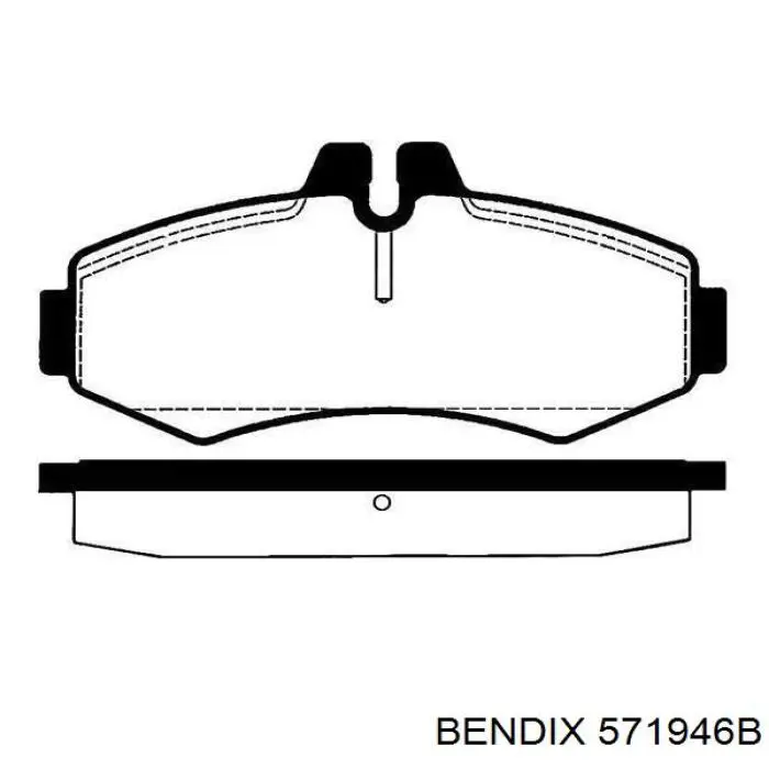 Тормозні колодки Jurid/Bendix 571946B