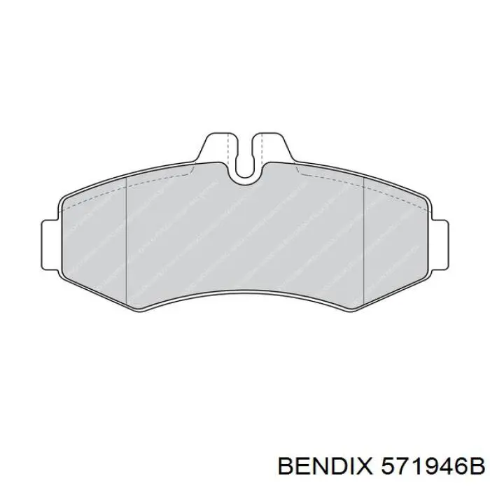 571946B Jurid/Bendix колодки гальмівні передні, дискові