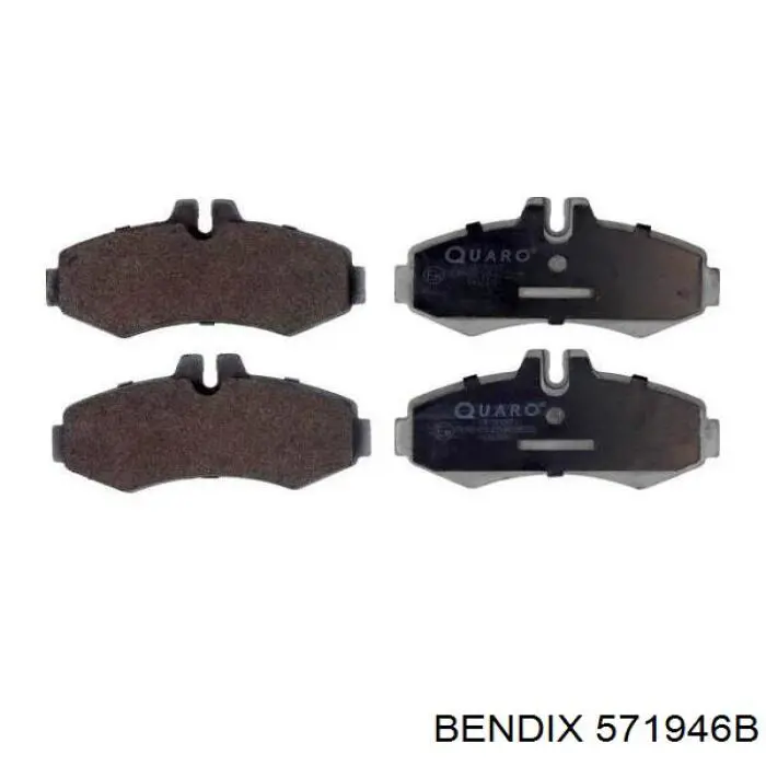 571946B Jurid/Bendix Передні гальмівні колодки