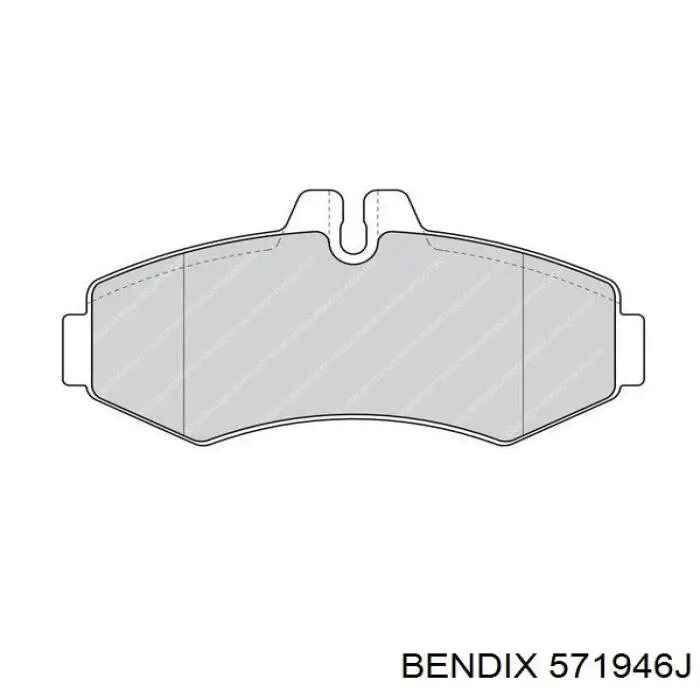 Купити 571946J Jurid/Bendix Колодки гальмівні передні, дискові