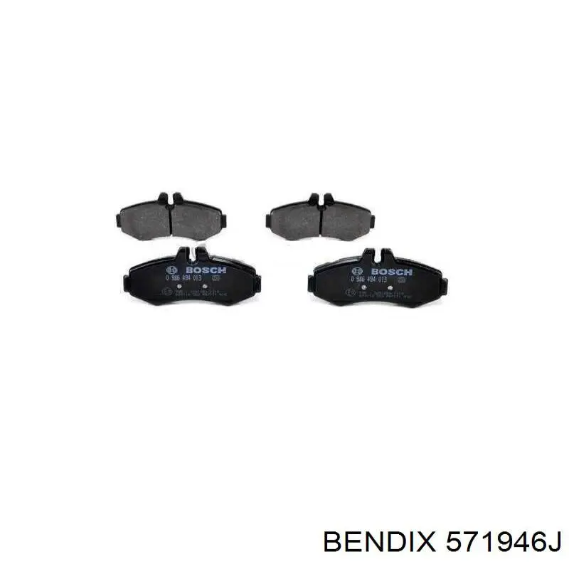 Гальмівні колодки Jurid/Bendix 571946J ціна, від 19.73 USD