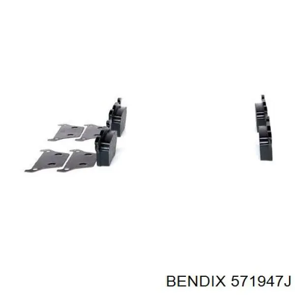 Задні дискові колодки Jurid/Bendix 571947J