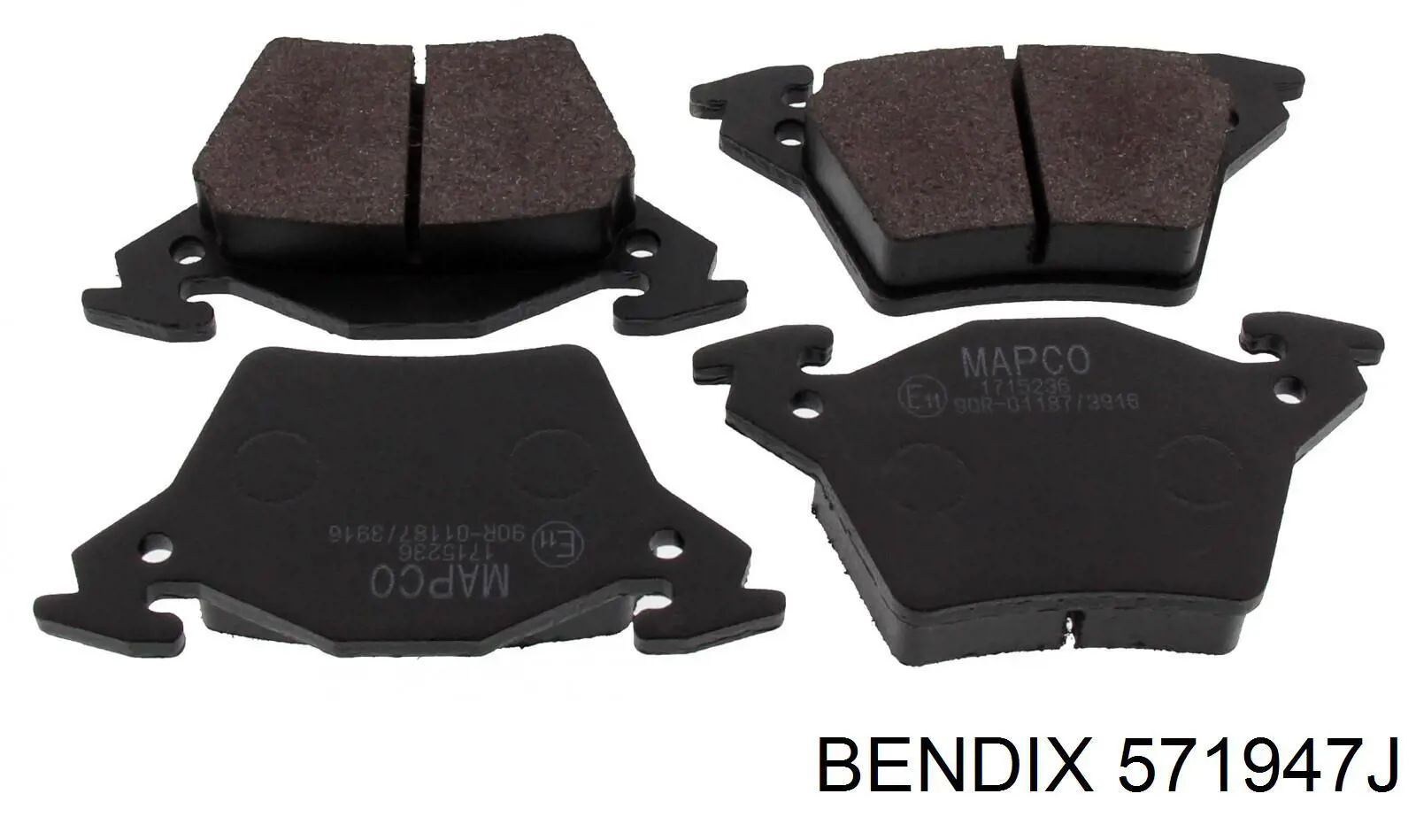 Купити 571947J Jurid/Bendix Задні колодки