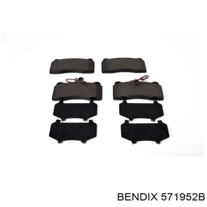 Передні тормозні колодки 571952B Jurid/Bendix