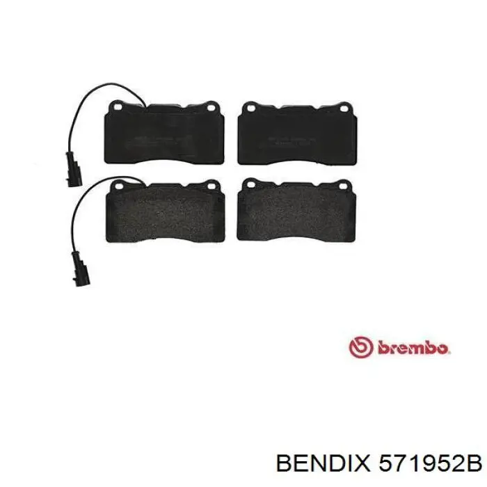 Гальмівні колодки Jurid/Bendix 571952B ціна, від 32.01 USD