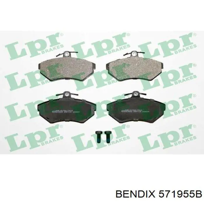 Купити 571955B Jurid/Bendix Колодки гальмівні передні, дискові
