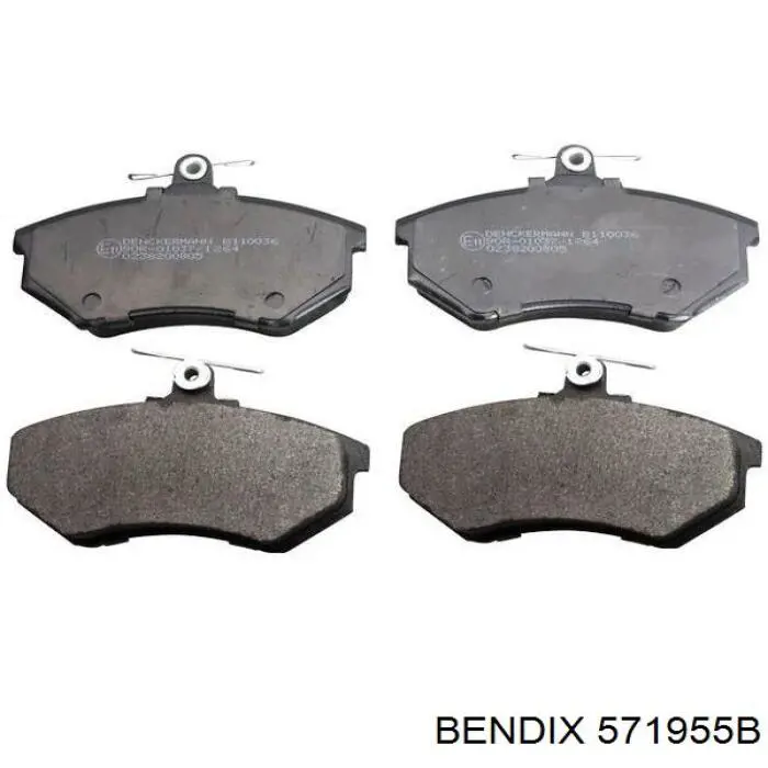 571955B Jurid/Bendix колодки гальмівні передні, дискові
