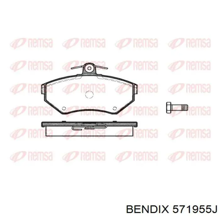 Купити 571955J Jurid/Bendix Колодки гальмівні передні, дискові