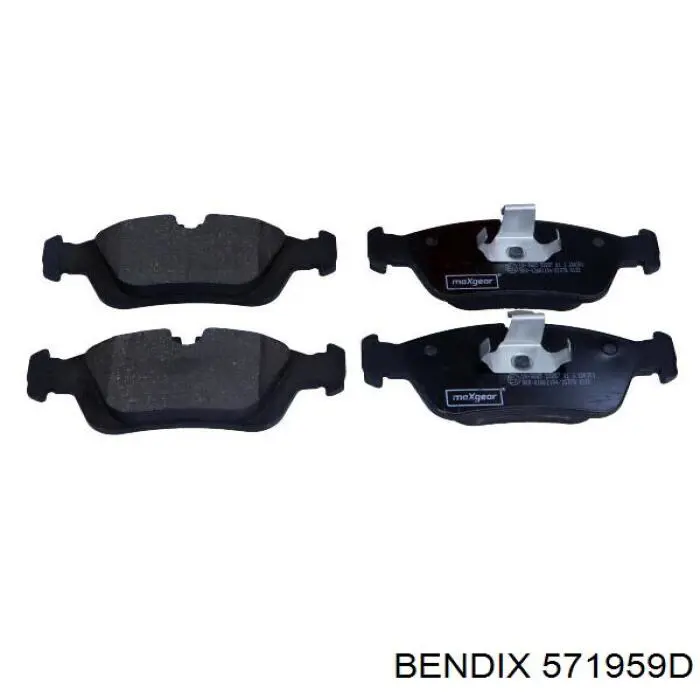 571959D Jurid/Bendix колодки гальмівні передні, дискові
