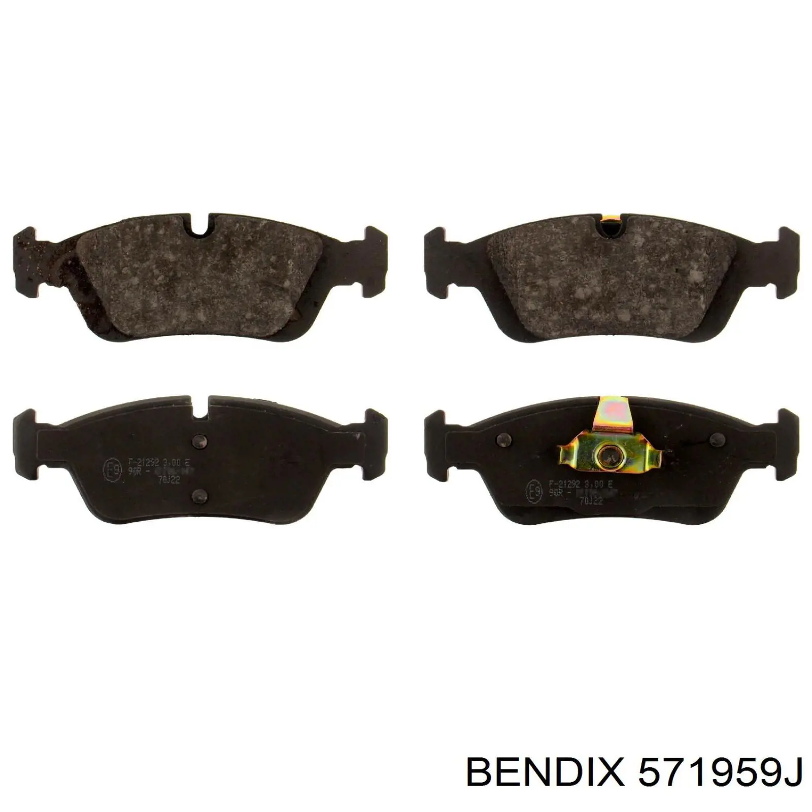 571959J Jurid/Bendix Передні гальмівні колодки