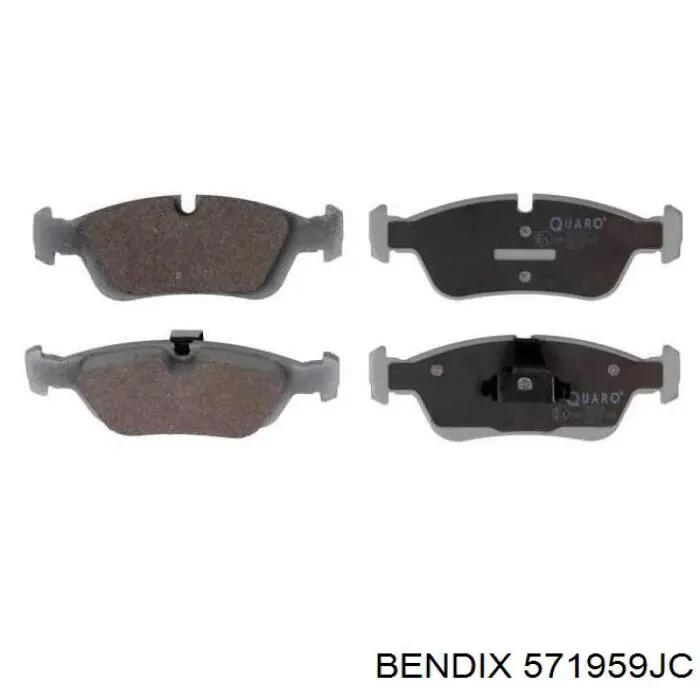 Гальмівні колодки Jurid/Bendix 571959JC ціна, від 27.56 USD