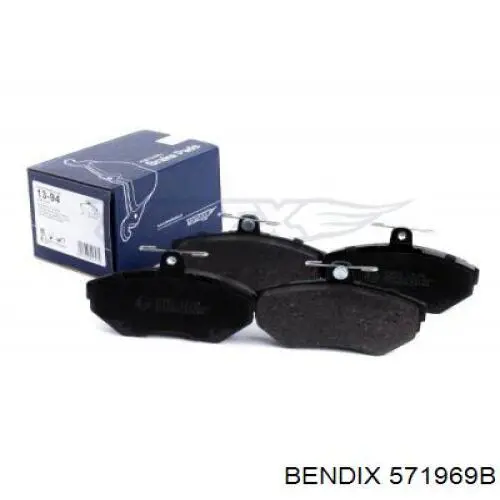 Передні тормозні колодки 571969B Jurid/Bendix