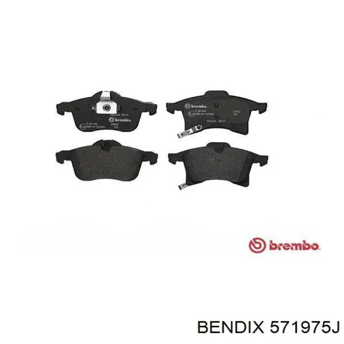 Тормозні колодки Jurid/Bendix 571975J
