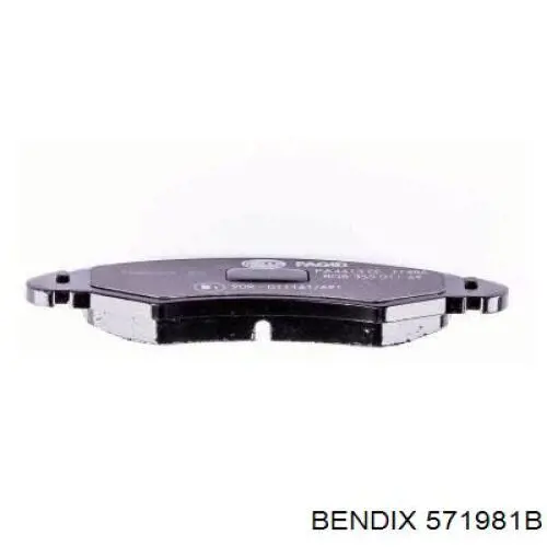 Купити 571981B Jurid/Bendix Колодки гальмівні передні, дискові