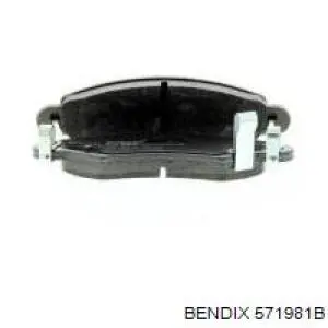 Передні тормозні колодки 571981B Jurid/Bendix
