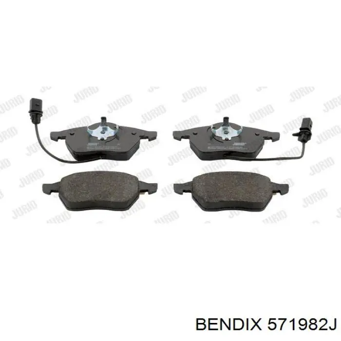 Купити 571982J Jurid/Bendix Колодки гальмівні передні, дискові