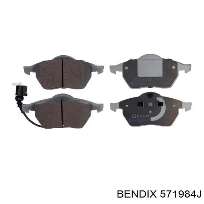 Купити 571984J Jurid/Bendix Колодки гальмівні передні, дискові