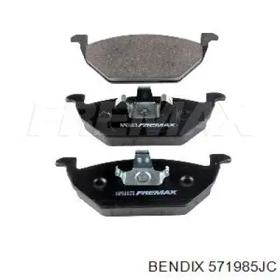 Гальмівні колодки Jurid/Bendix 571985JC ціна, від 23.24 USD