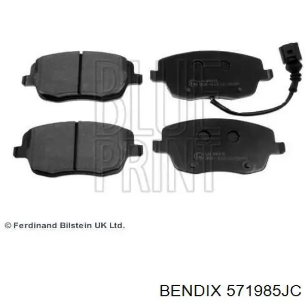 Купити 571985JC Jurid/Bendix Колодки гальмівні передні, дискові