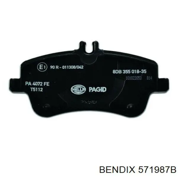 Купити 571987B Jurid/Bendix Колодки гальмівні передні, дискові