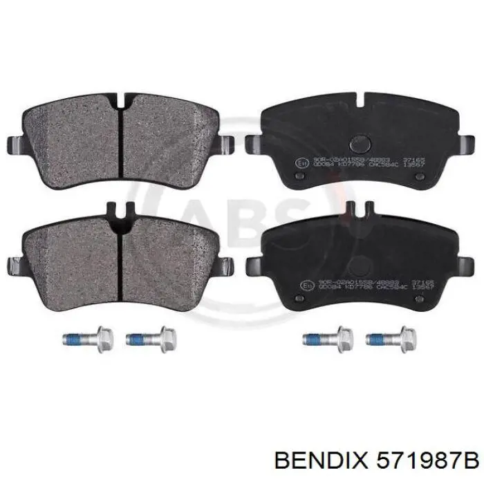 Тормозні колодки Jurid/Bendix 571987B