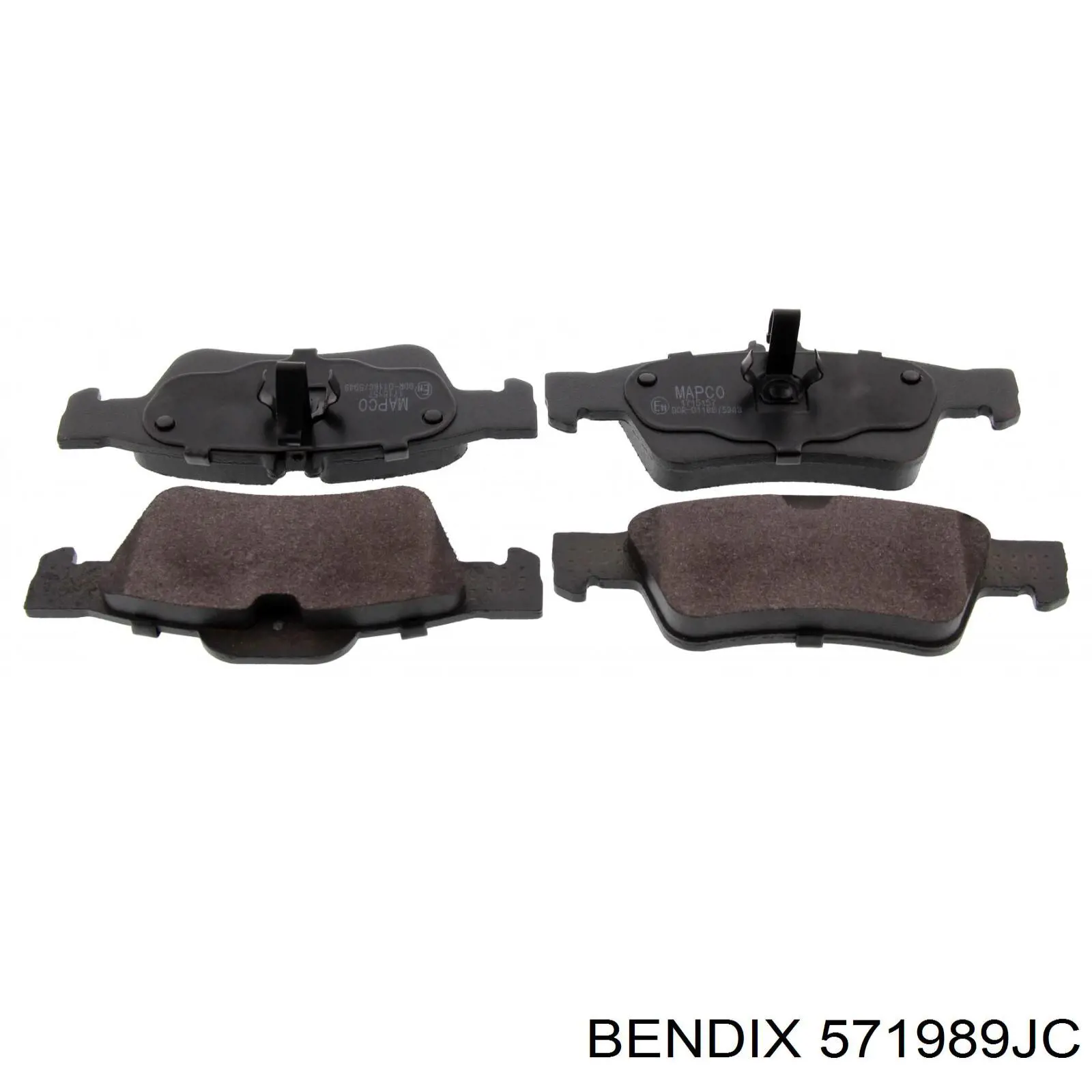 Задні гальмівні колодки 571989JC Jurid/Bendix