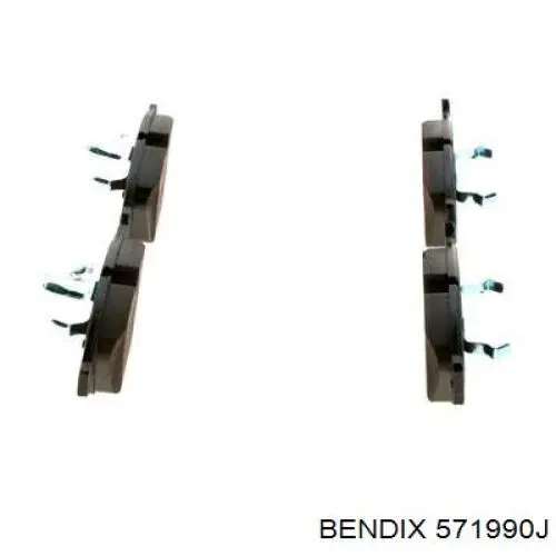 Передні тормозні колодки 571990J Jurid/Bendix
