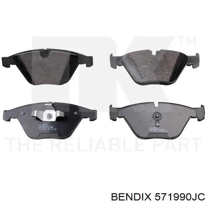 Тормозні колодки Jurid/Bendix 571990JC