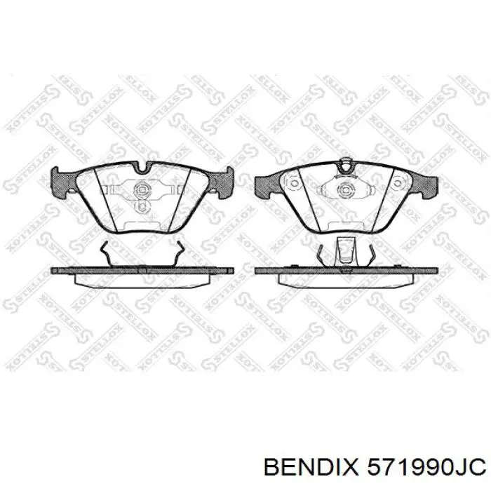 Купити 571990JC Jurid/Bendix Колодки гальмівні передні, дискові