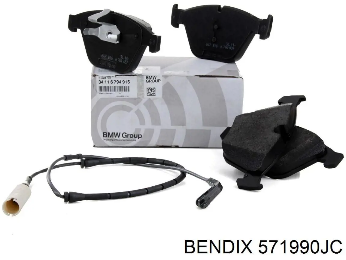 Гальмівні колодки Jurid/Bendix 571990JC ціна, від 34.17 USD