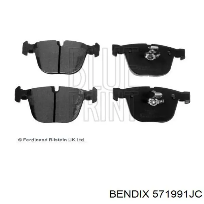 Задні дискові колодки Jurid/Bendix 571991JC