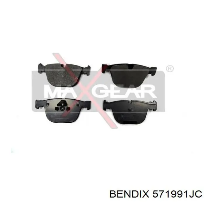 Задні гальмівні колодки Jurid/Bendix 571991JC ціна, від 48.54 USD