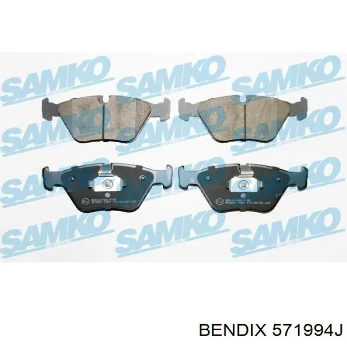 571994J Jurid/Bendix Передні гальмівні колодки