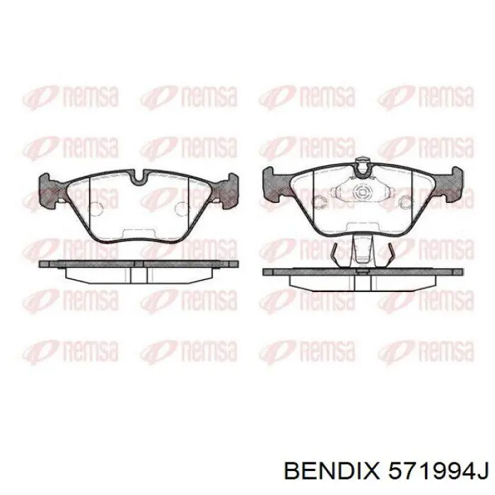 Тормозні колодки Jurid/Bendix 571994J